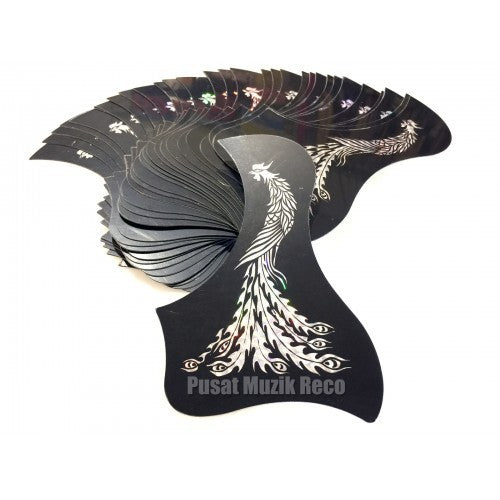 RM E12 Acoustic Guitar Pickguard, Silver Phoenix - Reco Music Malaysia