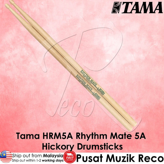 *Tama HRM5A Rhythm Mate 5A Hickory Drumstick Wood Tip - Reco Music Malaysia