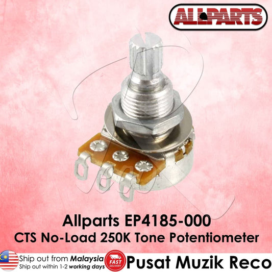 *AllParts EP-4185-000 CTS No-Load 250K Split Shaft Guitar Potentiometer(EP4185000) - Reco Music Malaysia