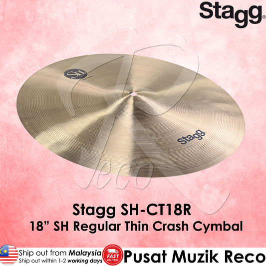 Stagg SH-CT18R 18" SH Regular Thin Crash Cymbal - Reco Music Malaysia