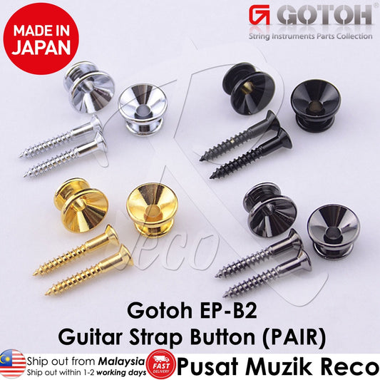 GOTOH EP-B2 Guitar Strap Pin / Button (Set of 2)【MADE IN JAPAN】