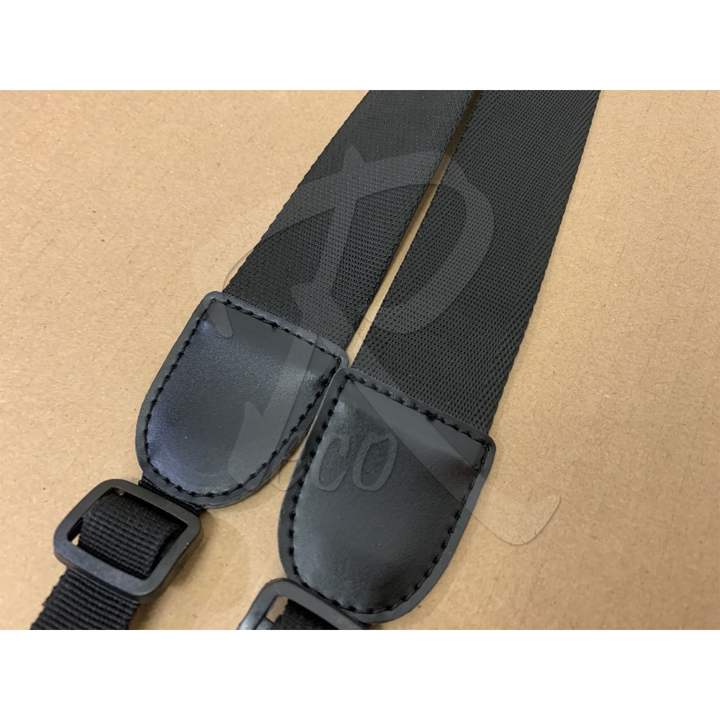 RM UK168 Adjustable Ukulele Shoulder Strap Simple Black Sling With Hook - Reco Music Malaysia