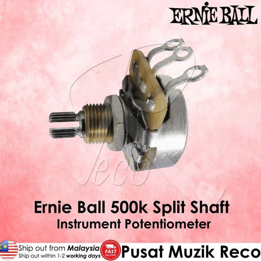 *Ernie Ball PO6381 CTS 500K Split Shaft Potentiometer - Reco Music Malaysia