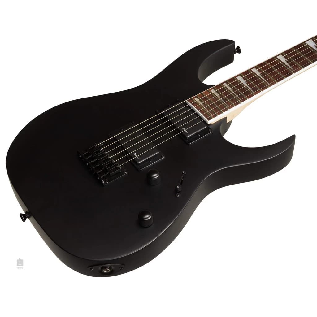*Ibanez GRG121DX-BKF 24 Frets Electric Guitar, Black Flat - Reco Music Malaysia