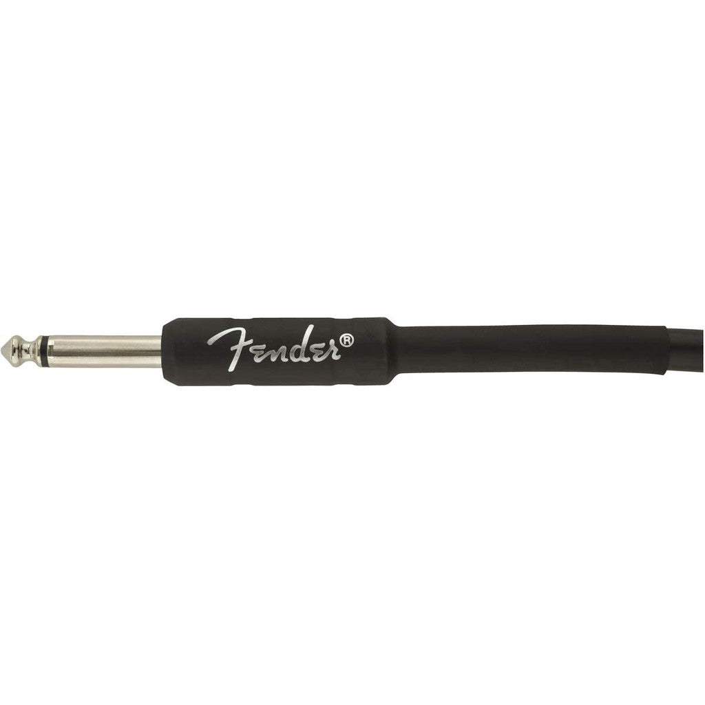 Fender Professional 099-0820-019 Series Angled 18.6Feet (5.5 Metre) Instrument Cable Black - Reco Music Malaysia