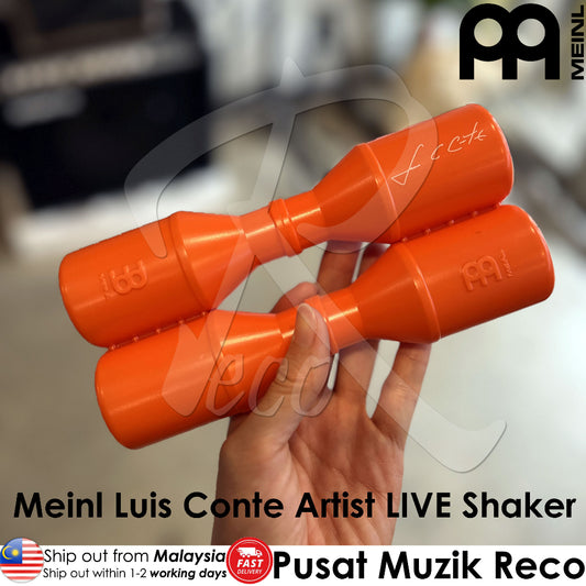 Meinl SH4EC Luis Conte Artist Series LIVE Shaker (ELECTRIC CORAL) Percussion Shaker - Reco Music Malaysia