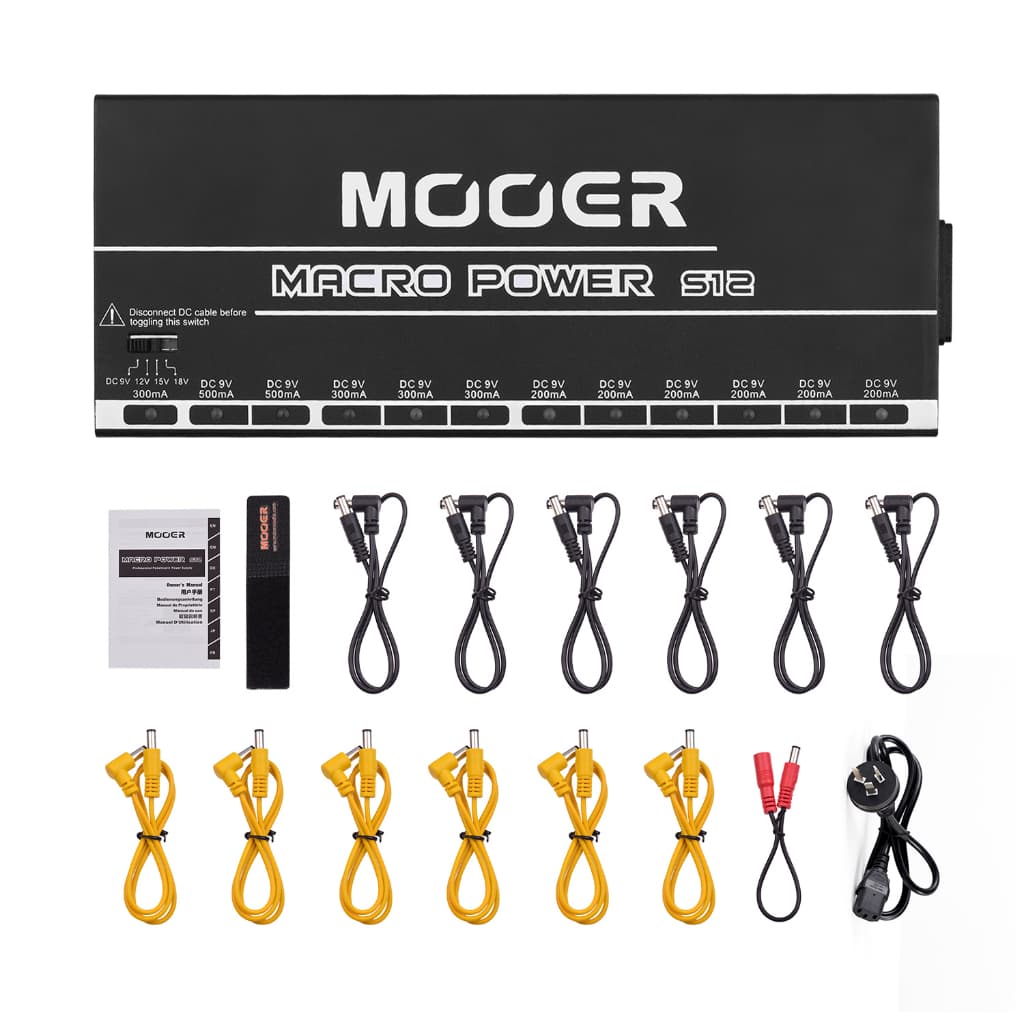 *Mooer Macro Power S12 Professional Isolated Power Supply( S-12 / s12 ) - Reco Music Malaysia
