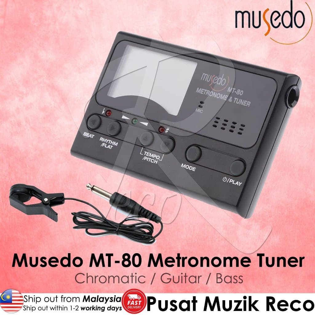 *Musedo MT-80 3 In 1 Chromatic Metronome Tuner - Reco Music Malaysia