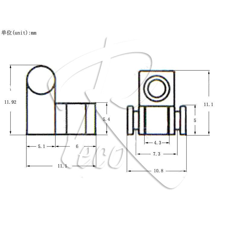 RM GF0698 Electric Guitar Roller String Guide Roller String Tree Roller String Retainer - Reco Music Malaysia