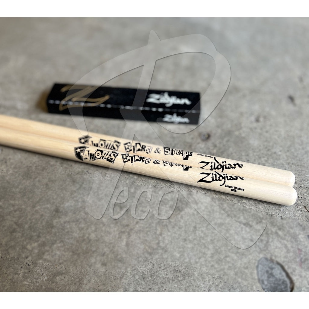 Zildjian ZASTBF Travis Barker Famous S&S Artist Series Drumsticks - Reco Music Malaysia