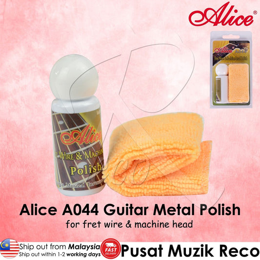 Alice A044 Guitar Metal Polish Guitar Fret Wire & Machine Head Polish with Cloth - Reco Music Malaysia