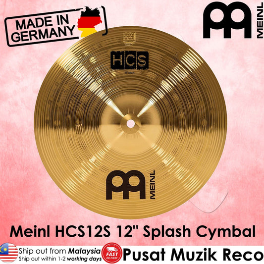 Meinl Cymbal HCS12S 12″ HCS Splash Cymbal - Reco Music Malaysia