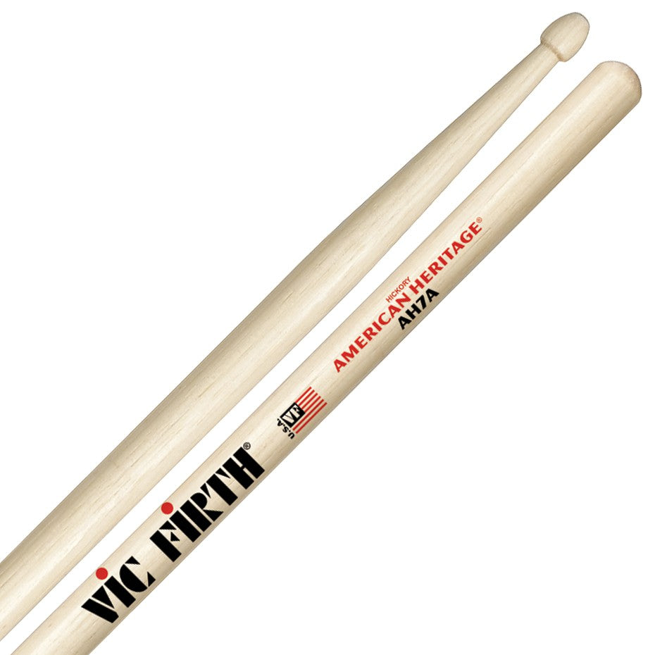 Vic Firth AH7A American Heritage Maple Drumstick - 7A - Wood Tip [MADE IN USA] - Reco Music Malaysia
