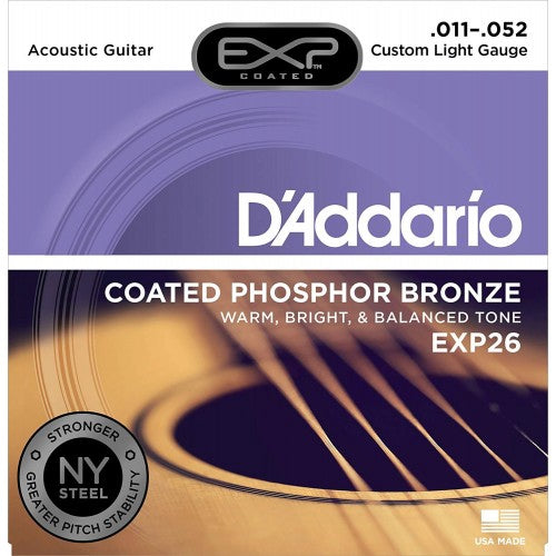 D'Addario EXP26 Phosphor Bronze Coated Acoustic Guitar String - Reco Music Malaysia