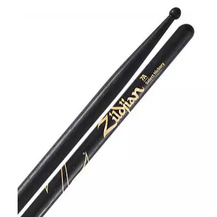 Zildjian Z7AB Hickory Series Wood Tip BLACK 7A Drumstick (USA Made) - Reco Music Malaysia