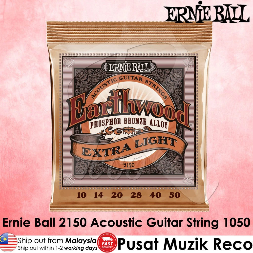 Ernie Ball 2150 Earthwood Phosphor Bronze Acoustic Guitar Strings