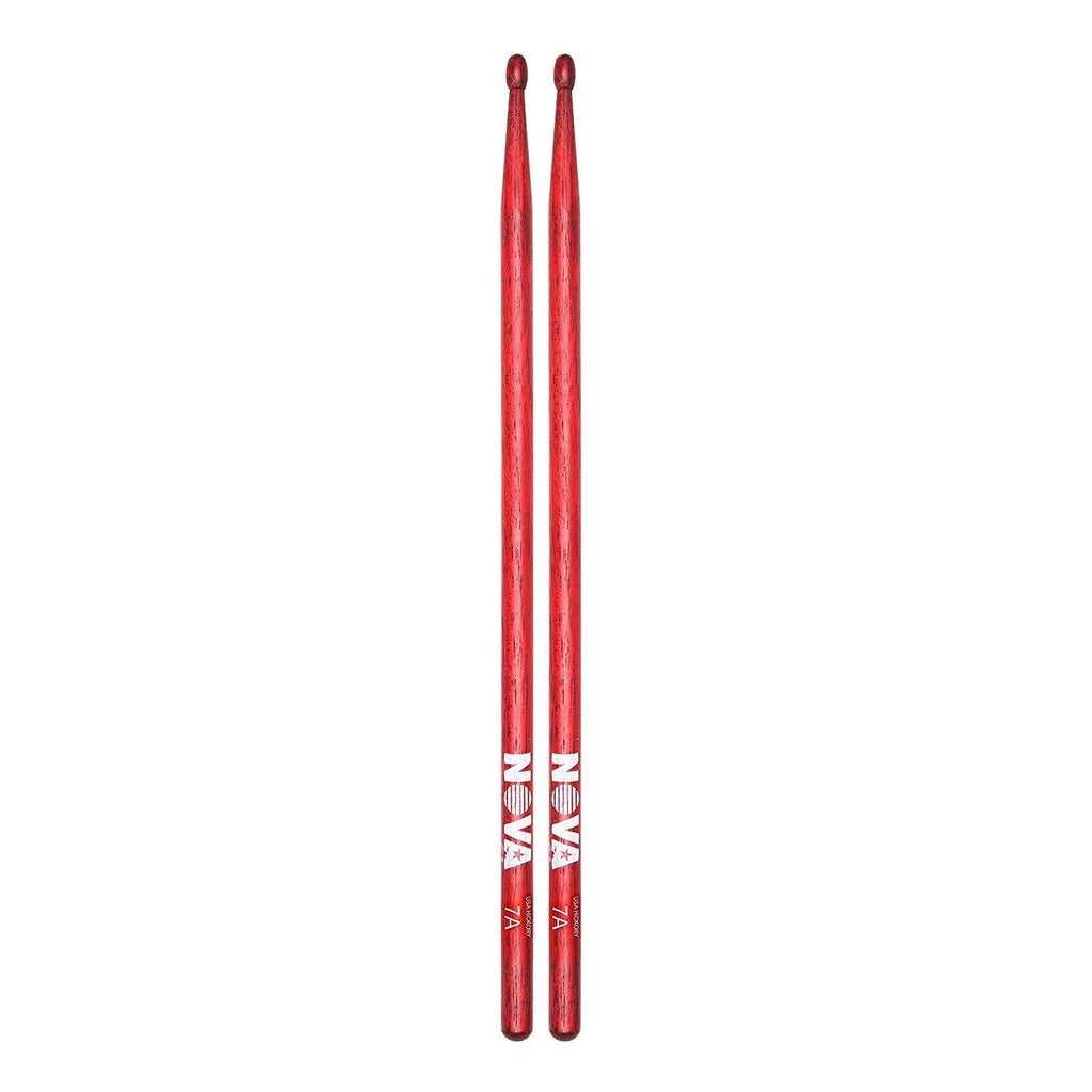 Vic Firth Nova N7AR Hickory Drumsticks Drum Stick Drumstick 7A Red - Reco Music Malaysia