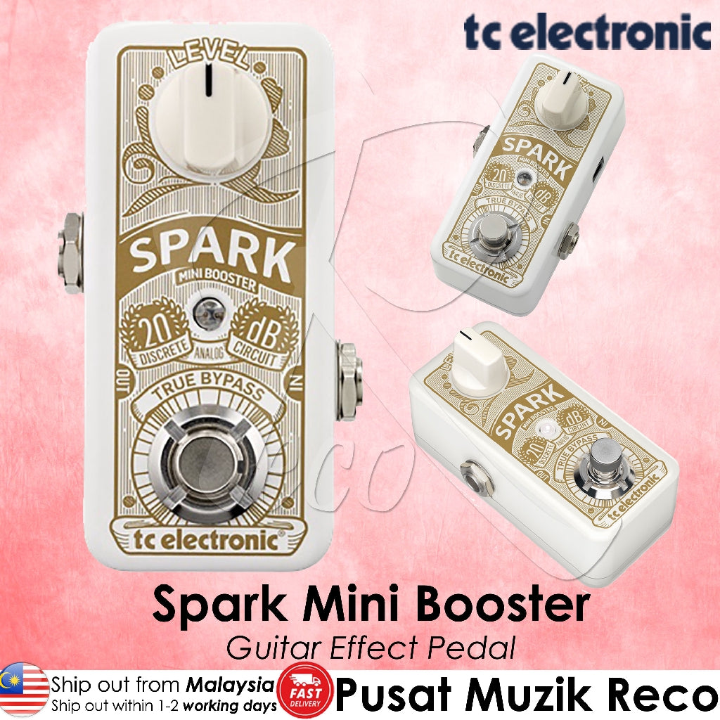 TC Electronic Spark Mini Booster Guitar Effects Pedal Reco Music