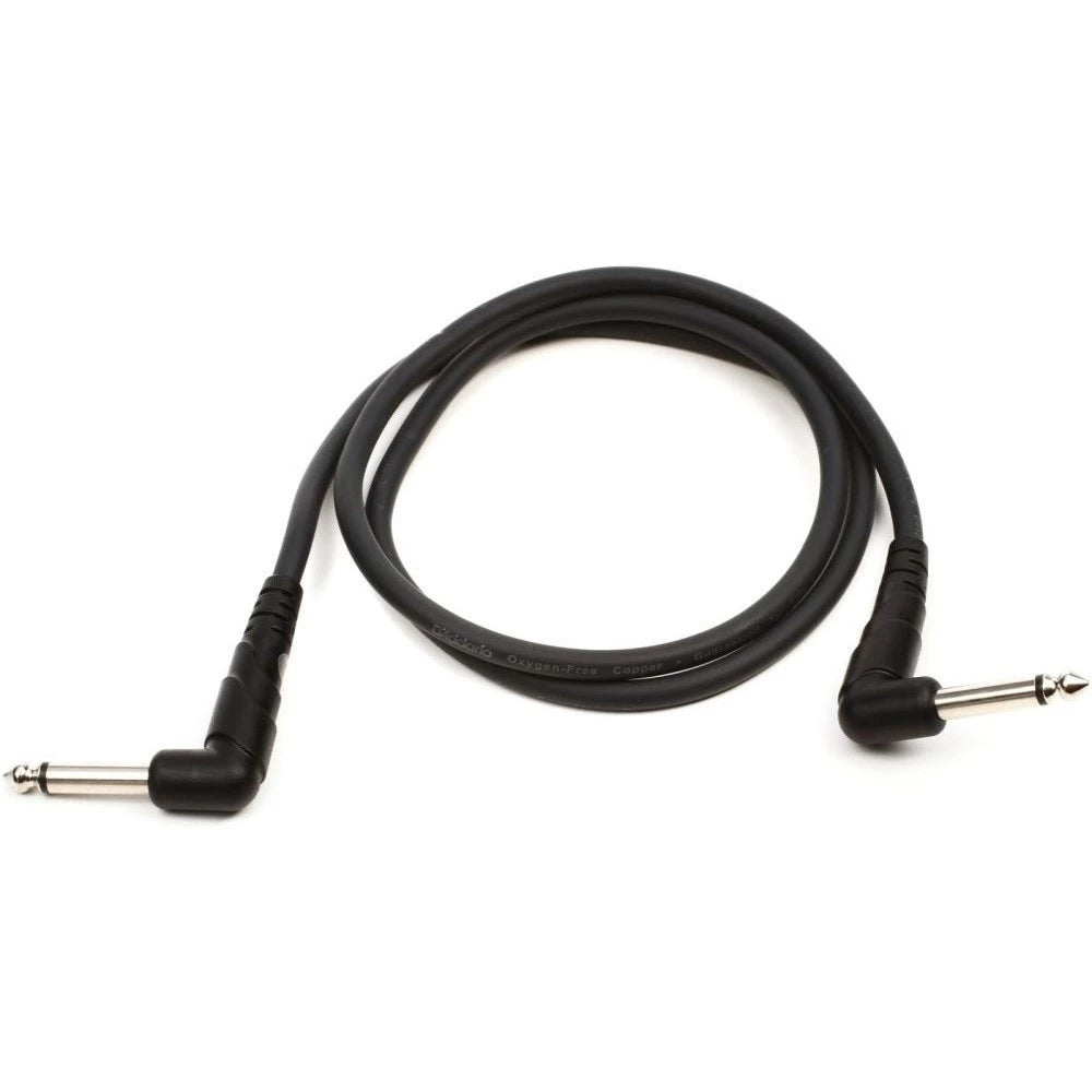 D'Addario Planet Waves PW-CGTPRA-03 Classic Series Guitar Effect Patch Cable - 3ft Right Angle (PWCGTPRA03) - Reco Music Malaysia