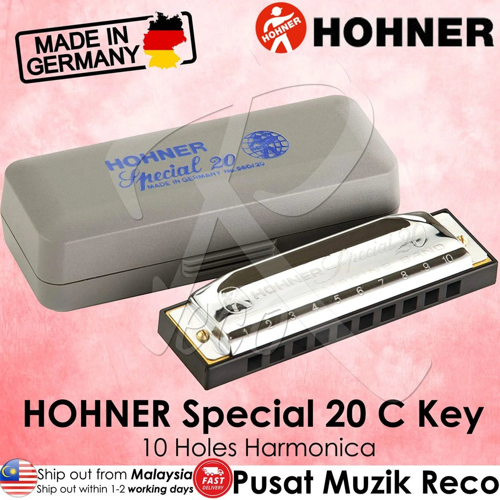 Built to Order Hohner Special 20 with a Brass Comb