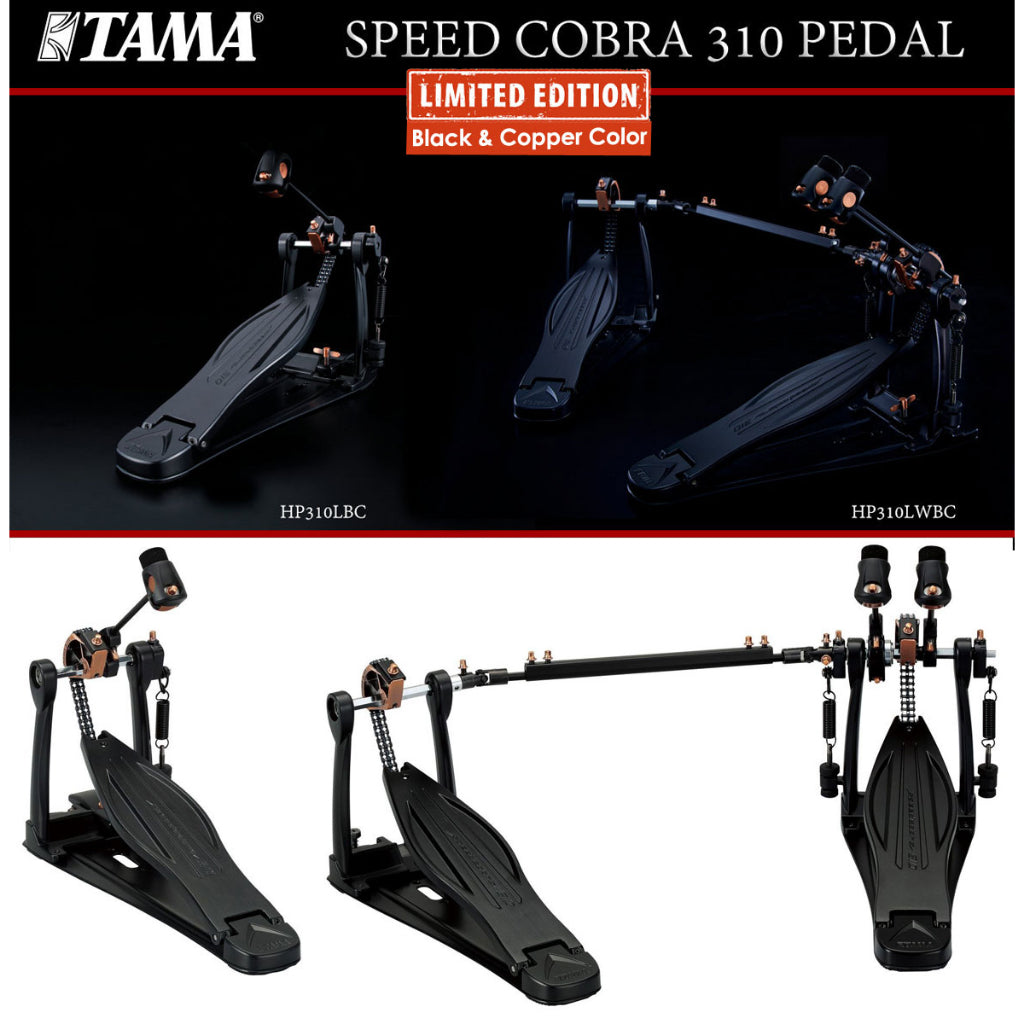Tama HP310LBC Speed Cobra 310 Single Pedal Drum Pedal Black & Copper LIMITED EDITION - Reco Music Malaysia