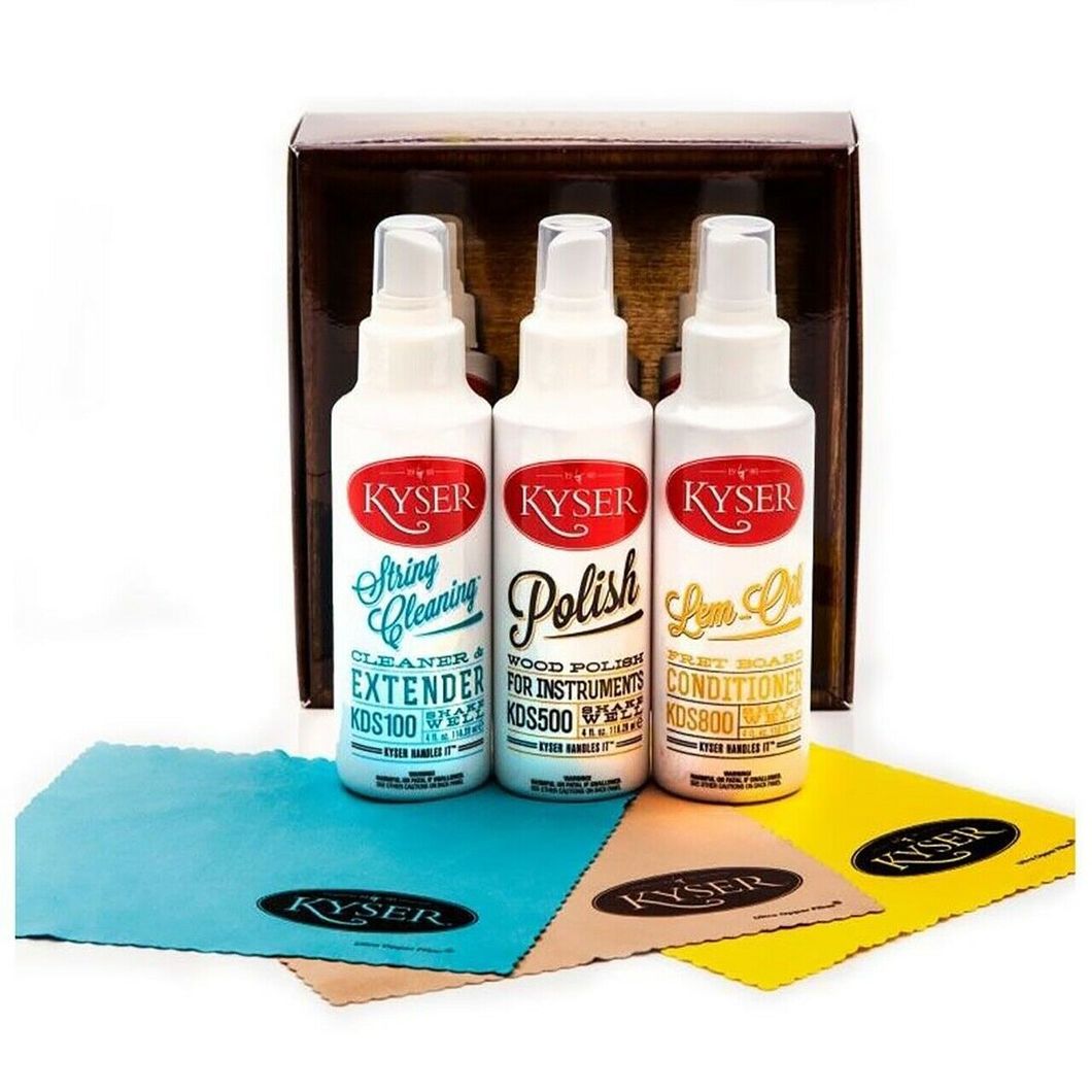Kyser KCPK1 Guitar Maintenance Care Kit (Made in USA) - Reco Music Malaysia