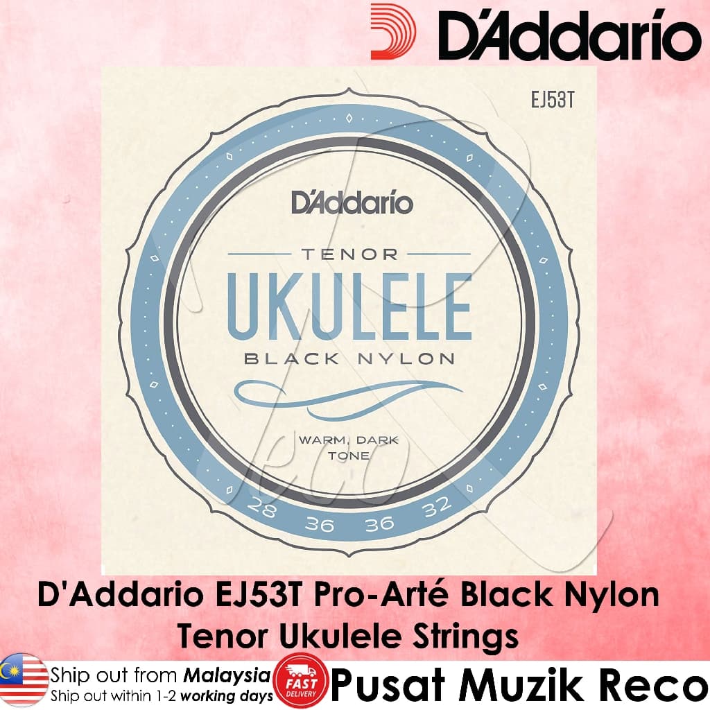 *D’Addario EJ53T Pro-Arté Rectified Tenor Ukulele Strings - Reco Music Malaysia