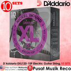 *D'Addario EXL120-10P Nickel Wound Electric Guitar Strings Pack - Reco Music Malaysia