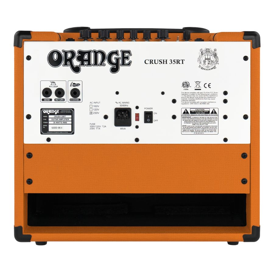 Orange Crush 35RT 1 x 10-inch 35-watt Combo Amp With Reverb, Tuner, and Effects Loop - Reco Music Malaysia