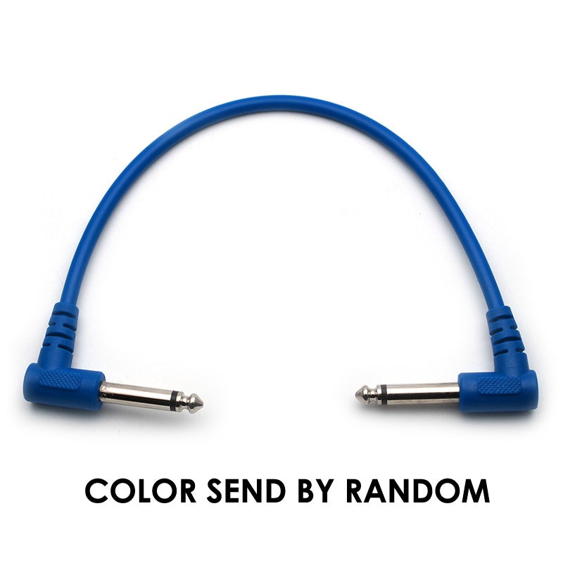 RM 6 Inch Colorful Patch Cable Right Angle L Mono Plug For Electric Guitar Effect Pedal