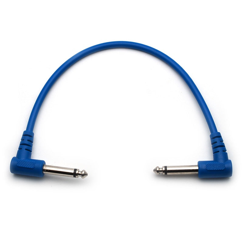 RM 6 Inch Colorful Patch Cable Right Angle L Mono Plug For Electric Guitar Effect Pedal - Reco Music Malaysia