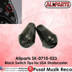 *Allparts SK-0710-023 Switch Tips For USA Stratocaster, Black - Reco Music Malaysia