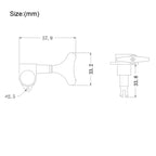 *RM Chrome Bass Guitar SINGLE Machine Head Tuning Peg - Reco Music Malaysia