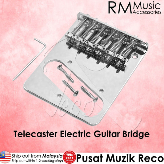 RM Electric Guitar Telecaster Guitar String Thru Body Guitar Bridge B (RTL478B) - Reco Music Malaysia