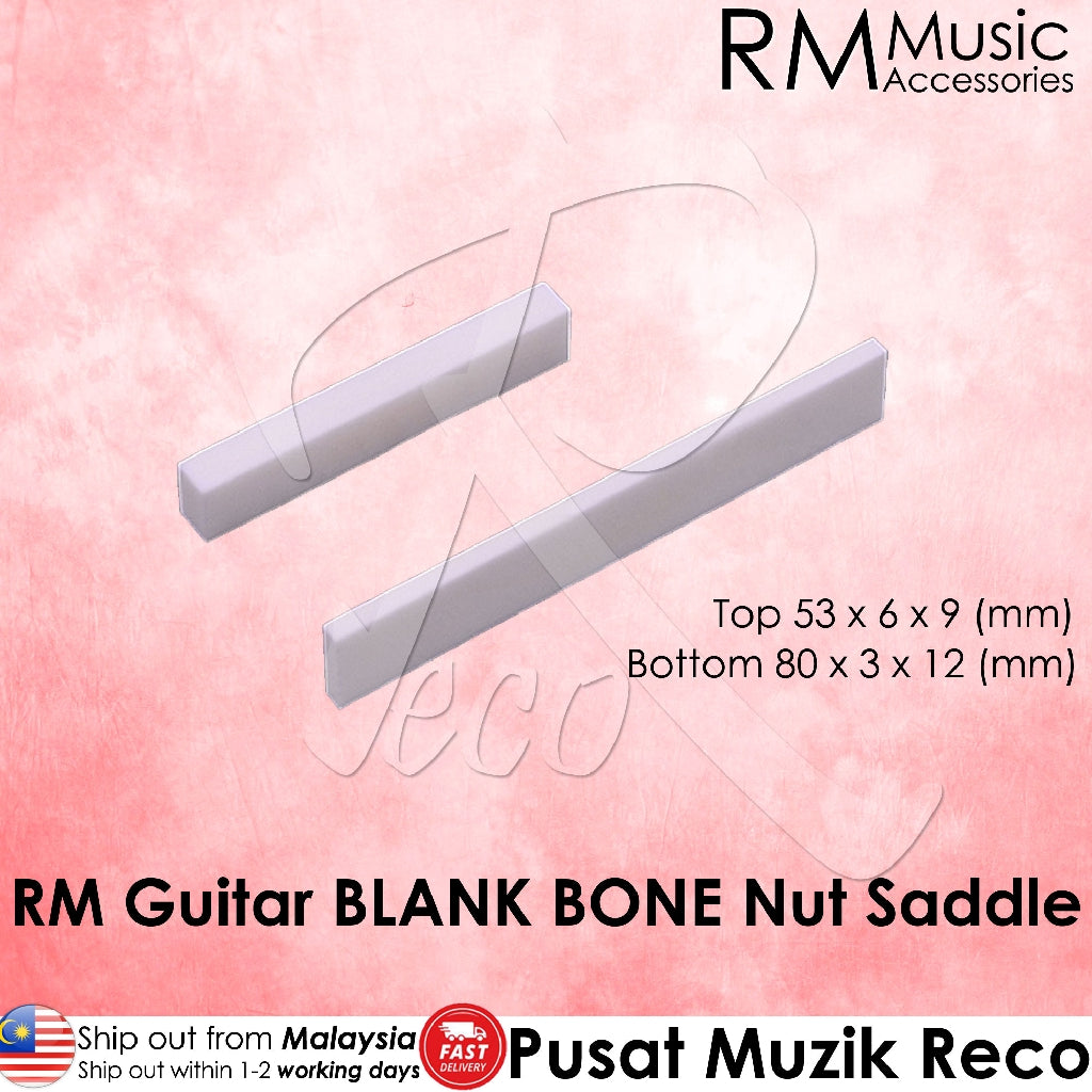 RM GF-0786 Acoustic Guitar BLANK BONE Nut / Saddle