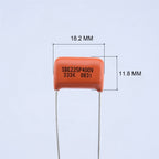 CDE Sprague 333K 0.033UF 400V Guitar Orange Drop Capacitor - Reco Music Malaysia