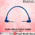 RM 6 Inch Colorful Patch Cable Right Angle L Mono Plug For Electric Guitar Effect Pedal - Reco Music Malaysia