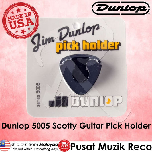 *Jim Dunlop 5005 Scotty Black Guitar Pick Holder - Reco Music Malaysia