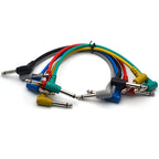 RM 6 Inch Colorful Patch Cable Right Angle L Mono Plug For Electric Guitar Effect Pedal - Reco Music Malaysia