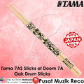 Tama 7A-S Sticks of Doom Japanese Oak Drum Stick, Wood Skull - Reco Music Malaysia