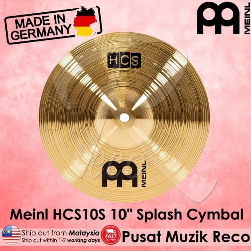 *Meinl HCS10S 10-Inch Traditional Splash Cymbal - Reco Music Malaysia