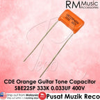 CDE Sprague 333K 0.033UF 400V Guitar Orange Drop Capacitor - Reco Music Malaysia