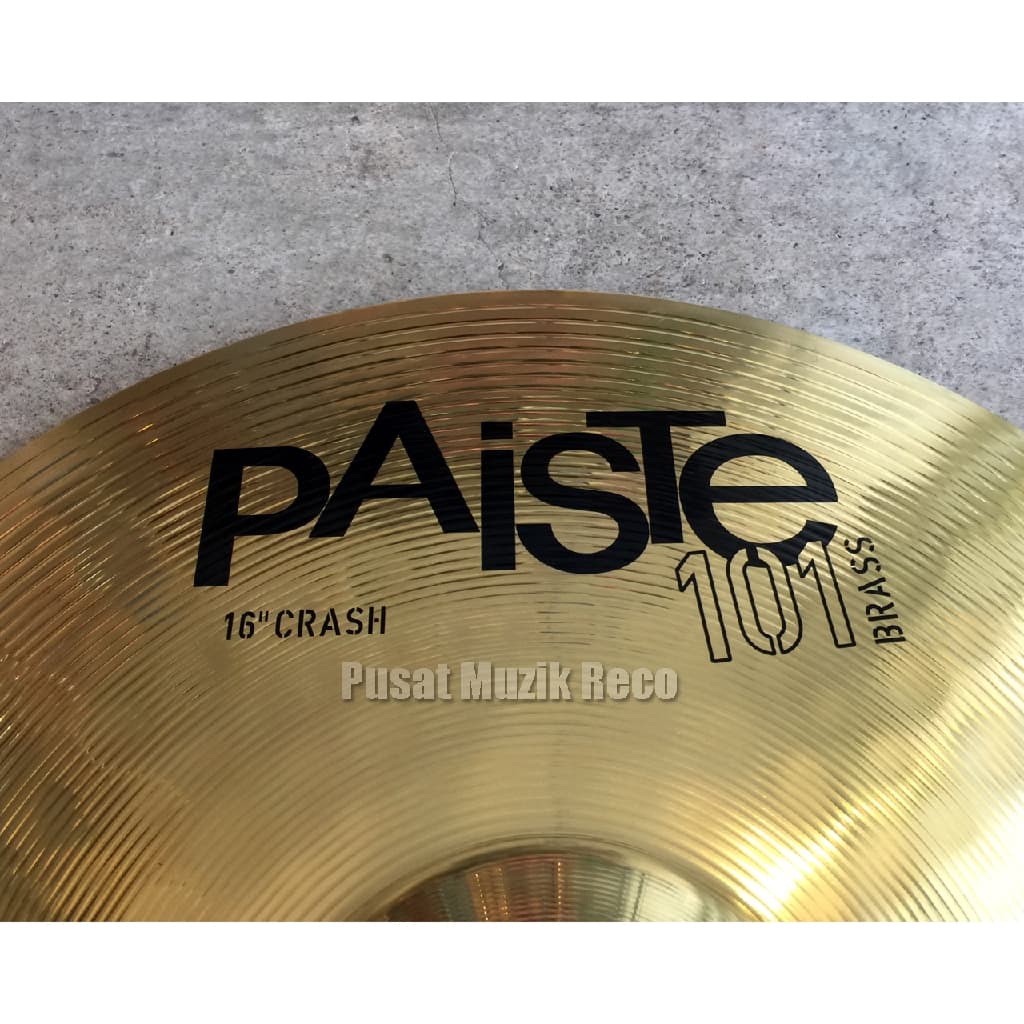 *Paiste 16" 101 Brass Crash Cymbal, 16 inch - Reco Music Malaysia