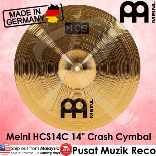 *Meinl Cymbals HCS14C 14" HCS Traditional Crash Cymbal - Reco Music Malaysia