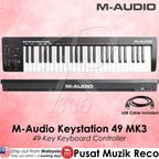M-Audio Keystation 49 MK3 49 Full-sized Key USB MIDI Keyboard Controller - Reco Music Malaysia