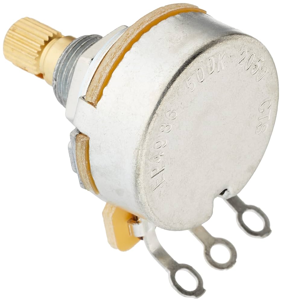 *AllParts EP-4986-000 CTS 500K Linear Split Splined Shaft Guitar Tone Potentiometer - Reco Music Malaysia