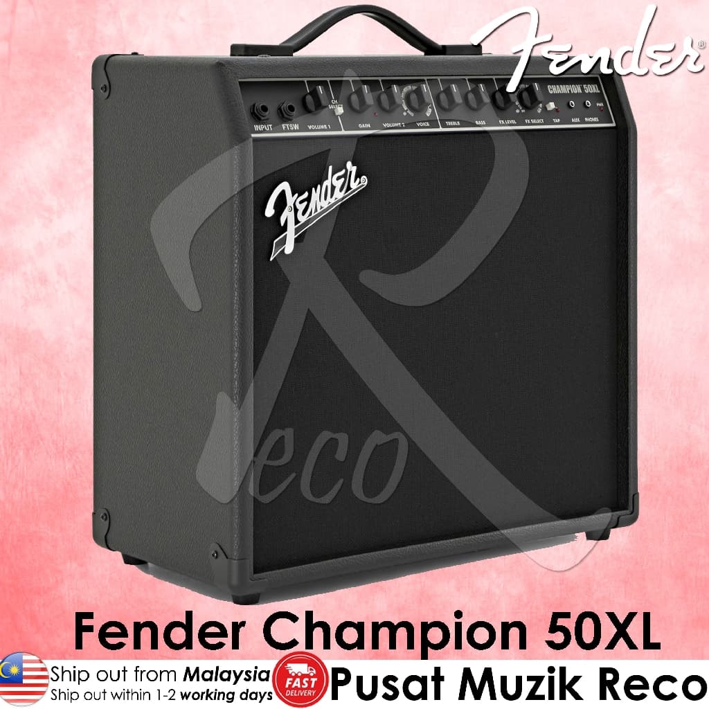 *Fender 2330500000 Champion 50XL 50W Combo Amplifier - Reco Music Malaysia