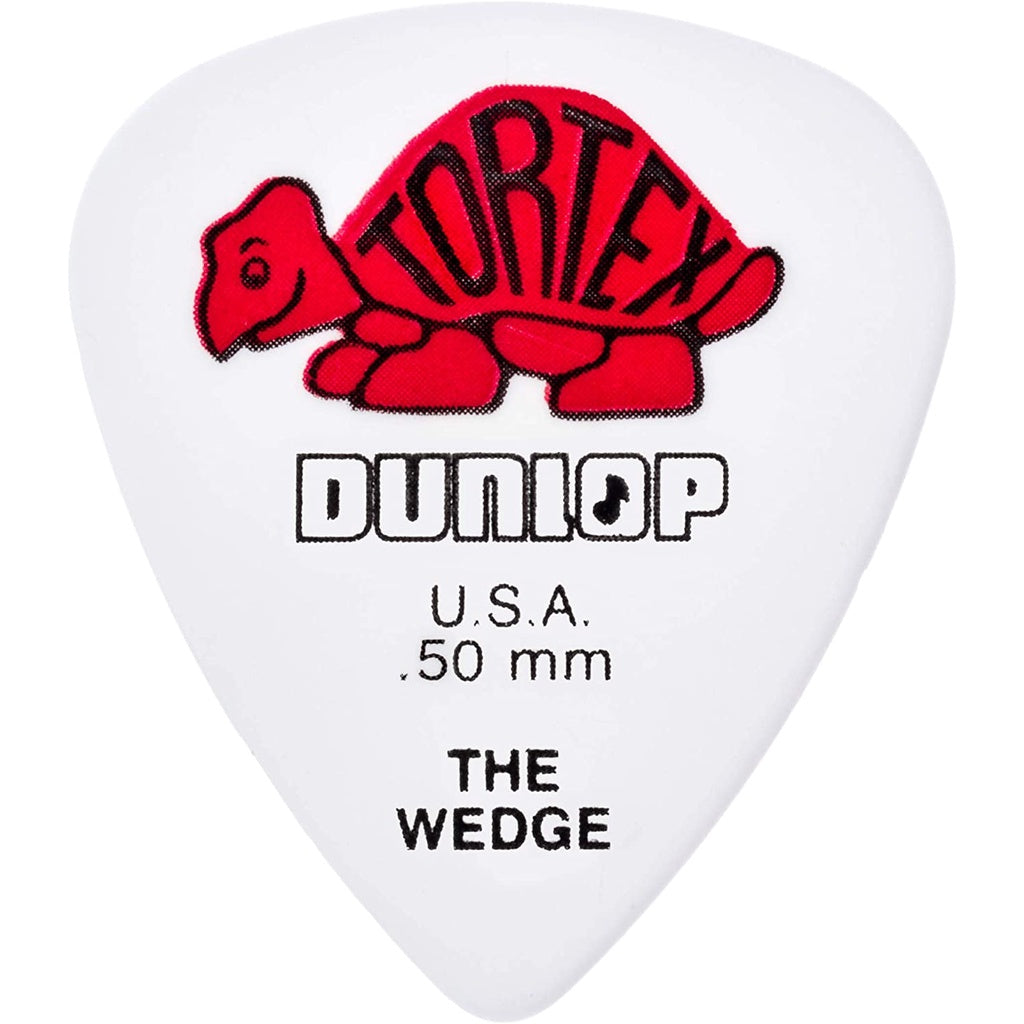 Jim Dunlop 424P.50 Tortex Wedge 0.50mm Guitar Picks Player Pack (12pcs) - Reco Music Malaysia