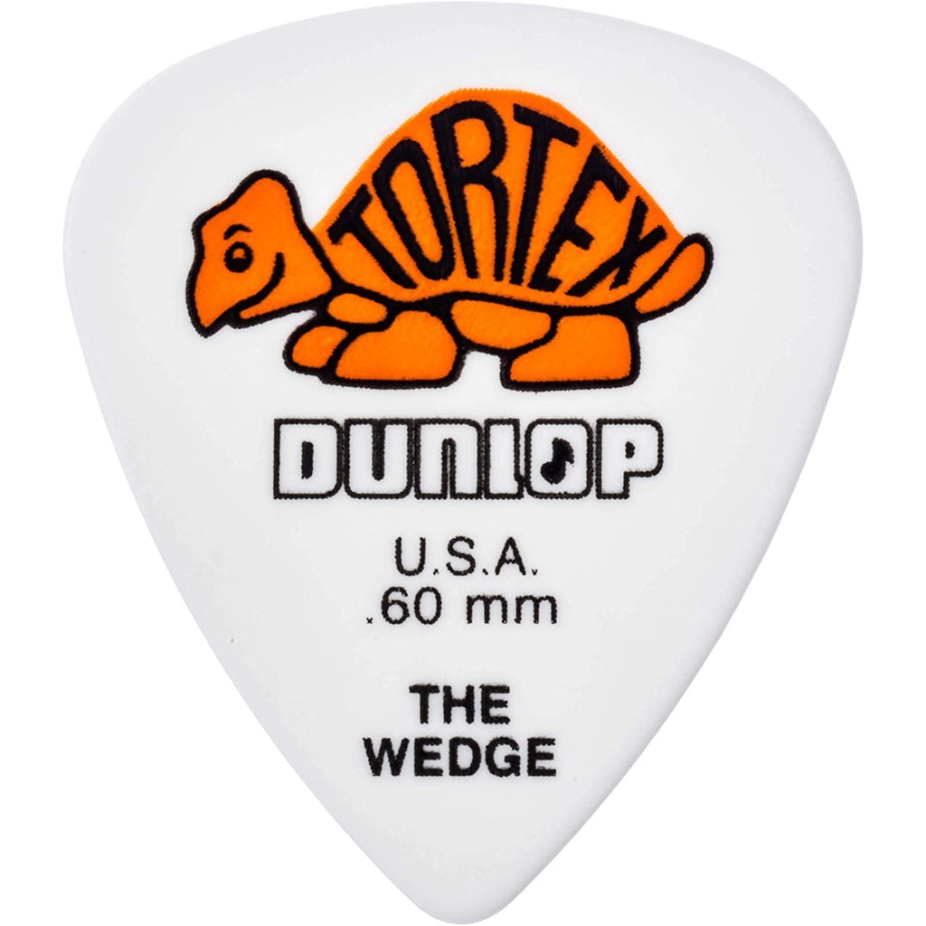 Jim Dunlop 424P.60 Tortex Wedge 0.60mm Guitar Picks Player Pack (12pcs) - Reco Music Malaysia