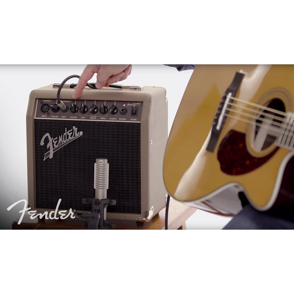 *Fender Acoustasonic 15 15W Acoustic Guitar Amplifier - Reco Music Malaysia